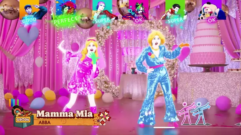 Just Dance: Decades of Hits — full song list screenshot