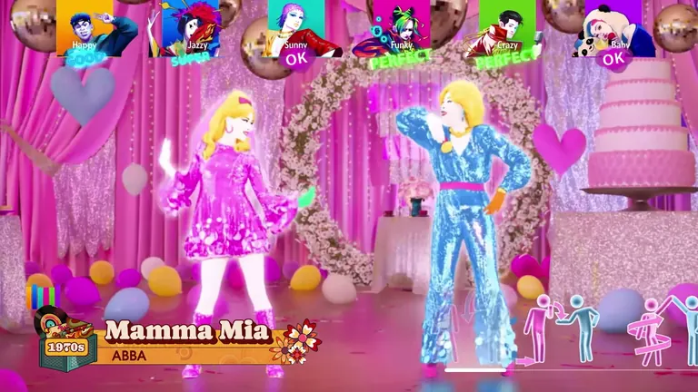 '70s tracks in Just Dance: Decades of Hits